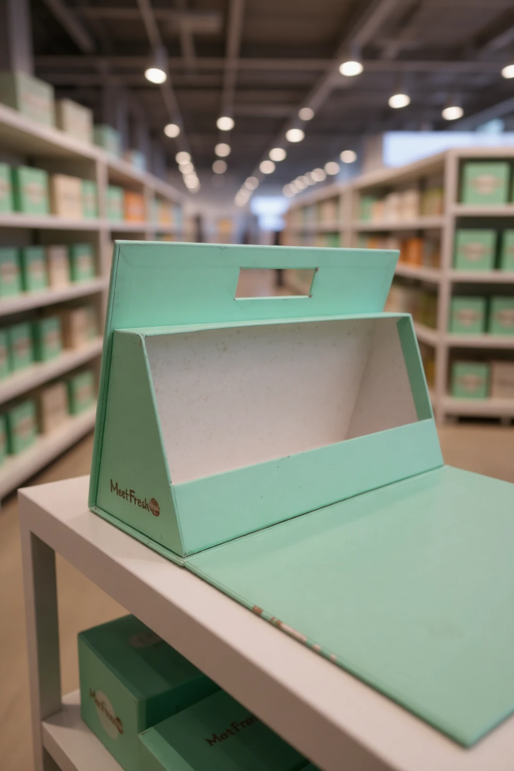 Display boxes and stands